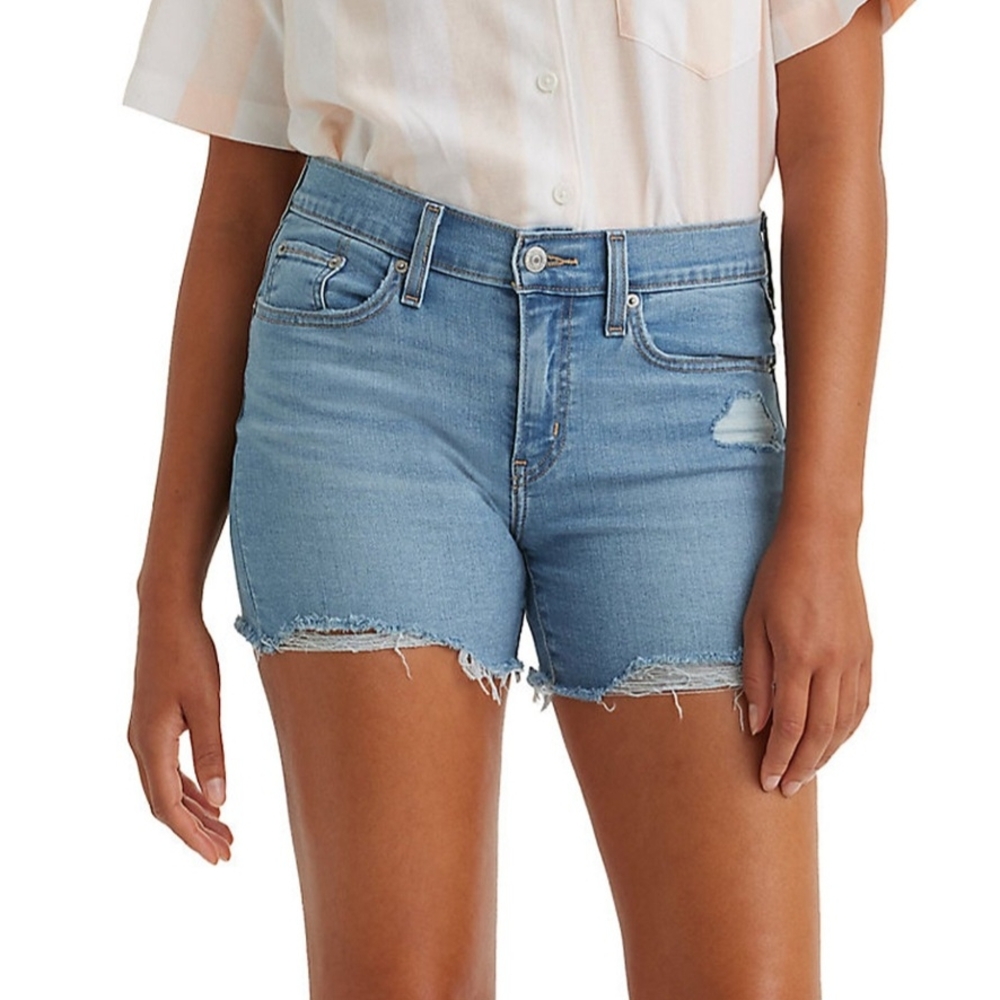 Women's Blue Denim Shorts